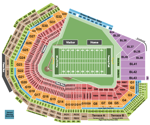 Fenway Park Fenway Park Seating Chart