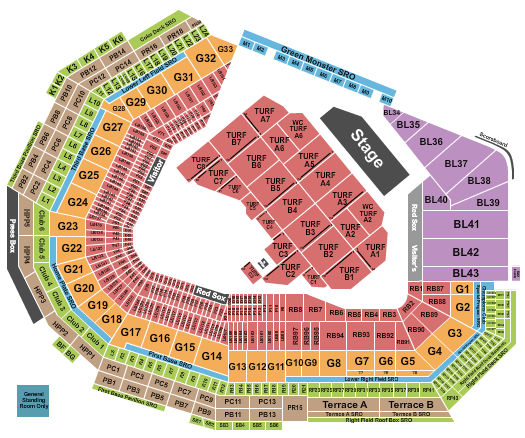 Fenway Park Fenway Park Seating Chart